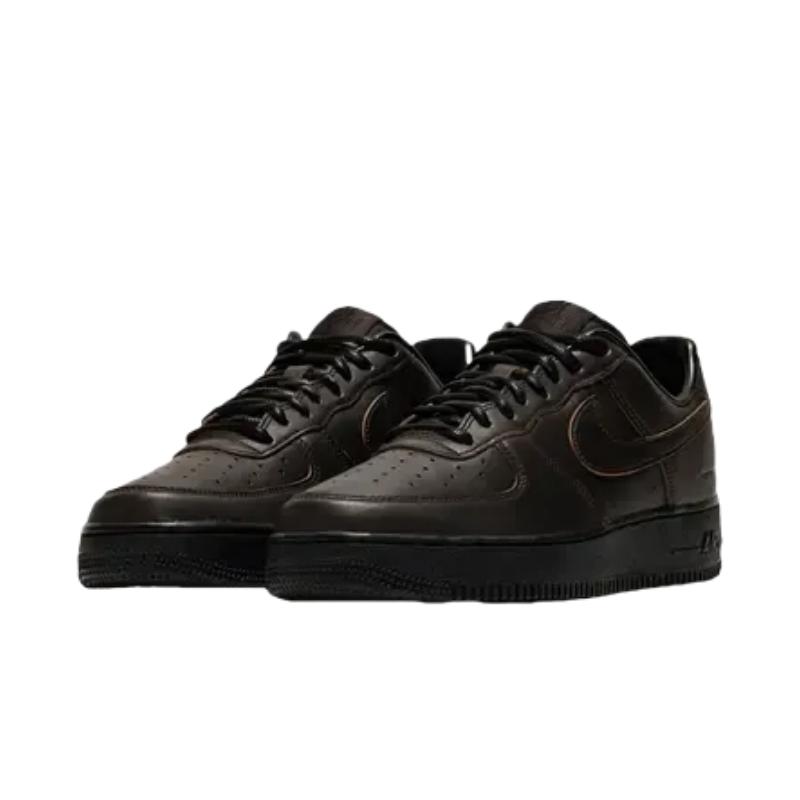 Nike Air Force 1 Low 07 Premium Мужские Код Морзе Бархатный Коричневый Черный Металлический Золотой IM8056-220