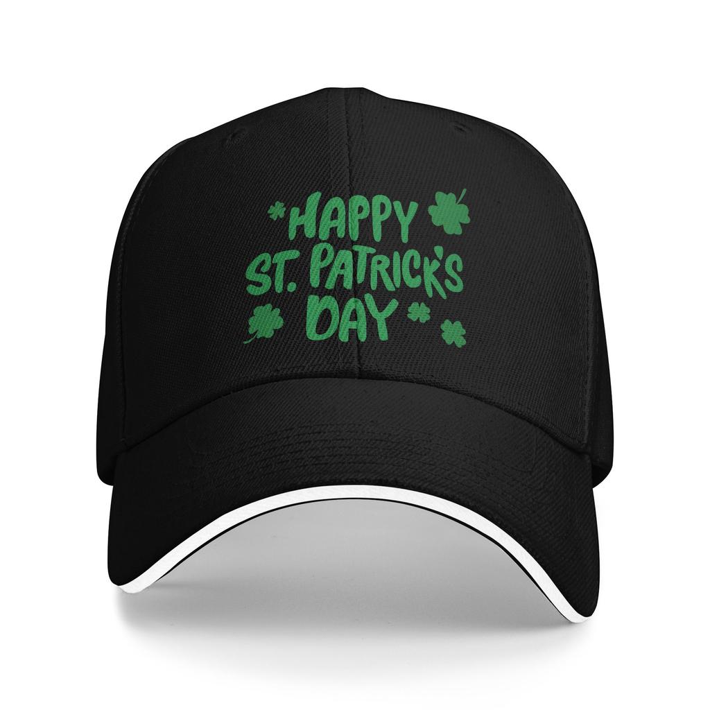 Happy St Saint Patricks Day  Outfits Men Women Baseball Cap  Trucker Hat Casual Travel Headwear Adjustable Fit Sun Cap