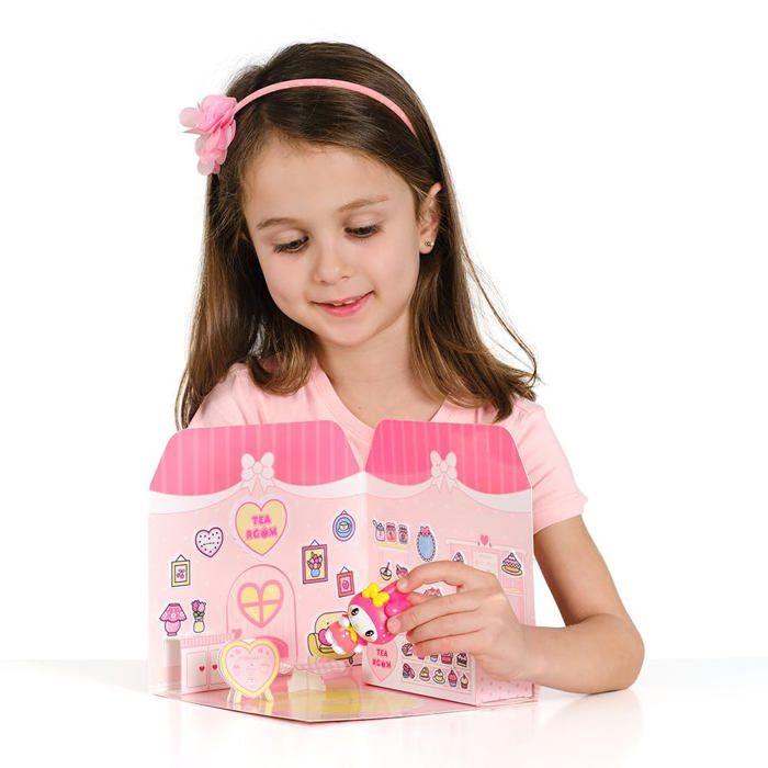 Playset My Melody Tea Room - Comansi - 40+ Stickers - Figurine 6 cm - Violet