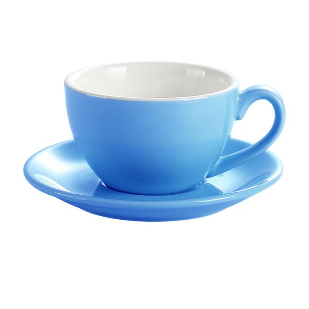 Чашка для капучино 220 мл однотонная парная кружка минималистичная керамическая кофейная чашка подарок