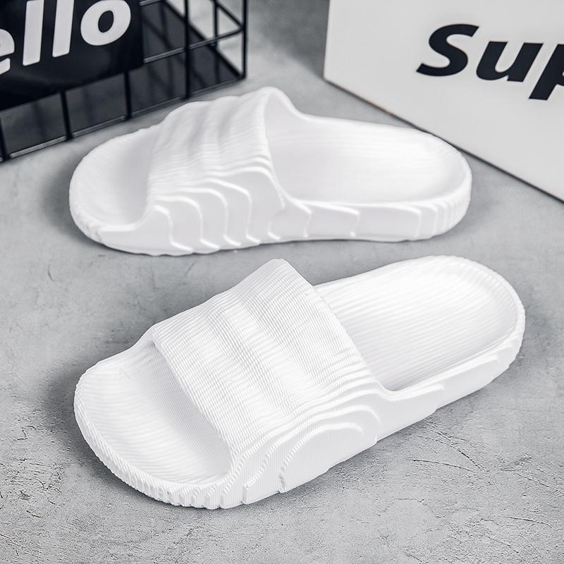 Модные мужские тапочки для дома, пляжные тапочки на платформе, женские нескользящие банные тапочки для отдыха на открытом воздухе, мужская летняя обувь 2024 года, унисекс, домашние тапочки