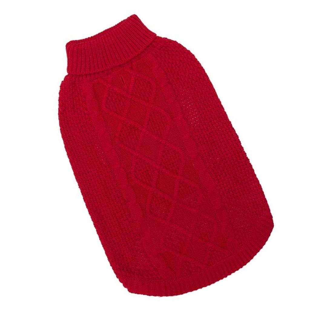 Вязаная одежда для собак Теплый свитер с высоким воротом для собак от маленьких до крупных размеров Пуловер для питомца для зимнего тепла Дизайн на 2 лапы