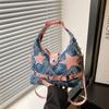 Pink Star Purse and Handbags Aesthetic Plaid Denim Shoulder Bag Punk Leisure Outdoor Crossbody Bag For Women CLE