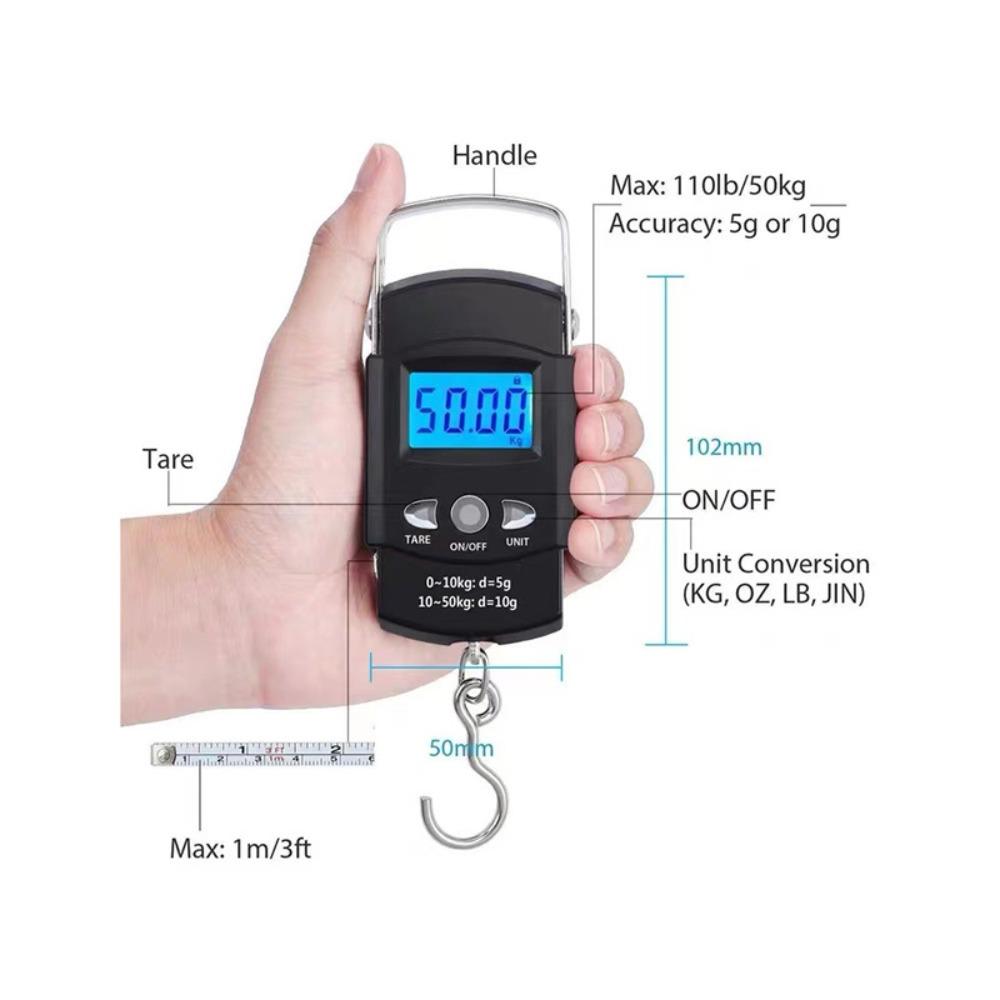 For Fishing Luggage Travel LCD Digital Scale Hanging Scale Electronic Weighing Scale Luggage Scale