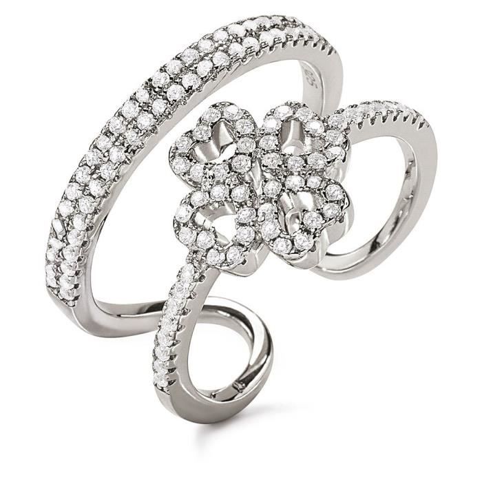 Bague - FOLLI FOLLIE - WSCOLL Folli Follie 3R17S015C - Argenté - Acier inoxydable - Taille 54