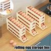 Large Capacity Four Layer Automatic Egg Rolling Machine Kitchen Countertop Egg Tray Fresh-keeping Box Storage Refrigerator