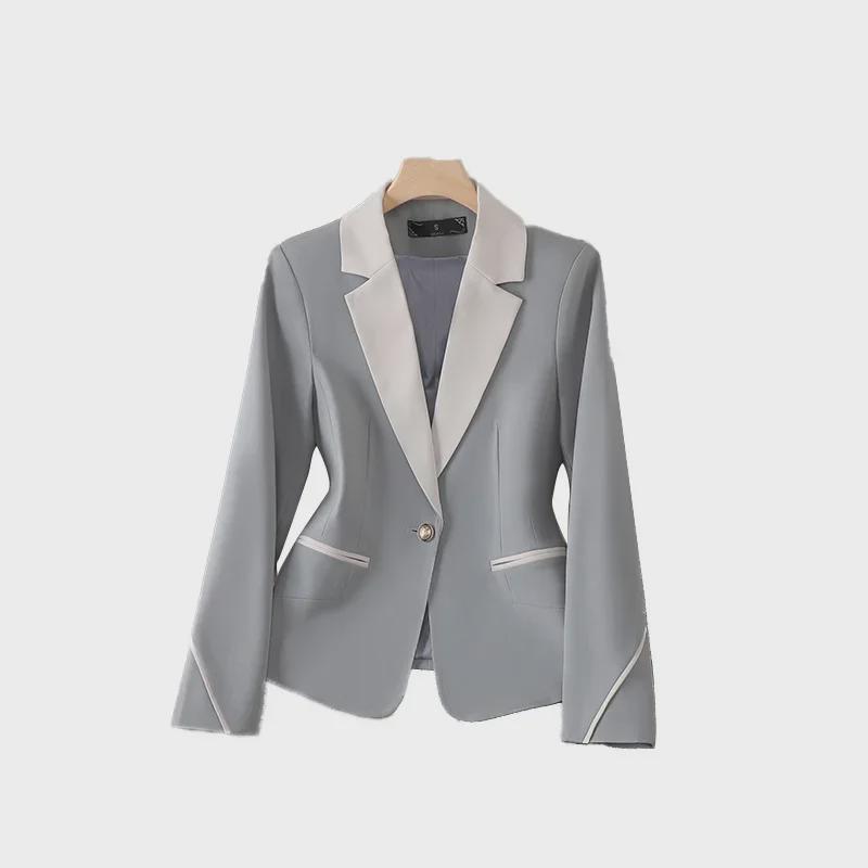 Busalong Women's Long-Sleeve Professional Suit Jacket 8302