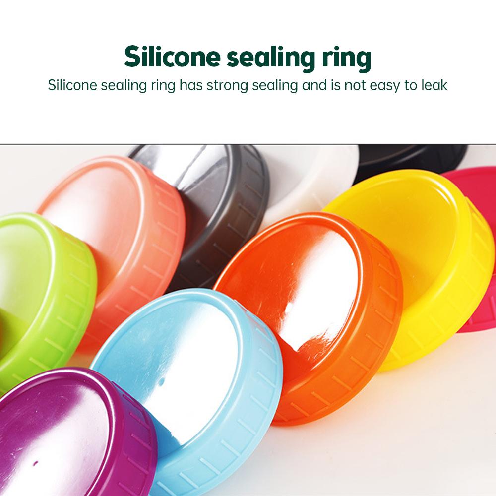 1 шт. Крышка для банки Мейсона с широким горлышком с уплотнительным кольцом Прочные полипропиленовые крышки для хранения для стеклянной банки Мейсона 2,7 дюйма, банок для консервирования