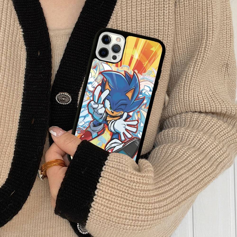 Game Sonic Movie Anime Phone Case For IPhone 17 Pro 16 Plus 16 Pro Max 15 14 13 12 11 PC+TPU Back Cover