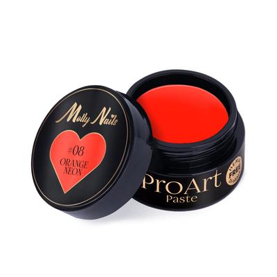 ProArt Paste Molly Nails Orange Neon HEMA/Di-HEMA Free 5g No. 8