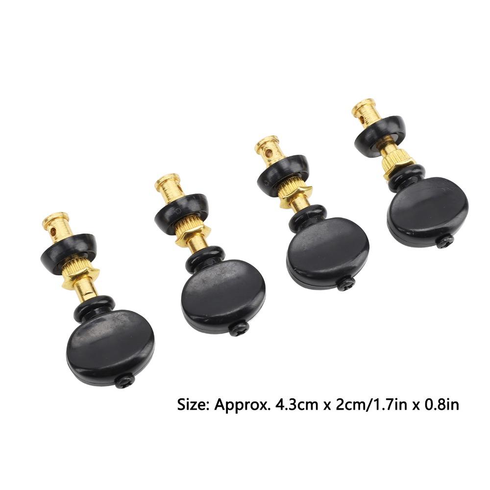 8PCS Metal, Plastic Ukulele Tuners Black And Golden Ukulele Tuning Keys Ukulele Tuning Peg  Ukulele