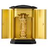 Buddha Statue Jizo Bodhisattva Gold with PC Zushi for Safe Childbirth and Guardian Deity for Raising Takaoka Copperware Bosatsu pcZ (pure Plated) _