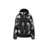 Fleece-Lined Thickened Hooded Down Jacket With All-Over Print Men Outerwear Black 152241908-4