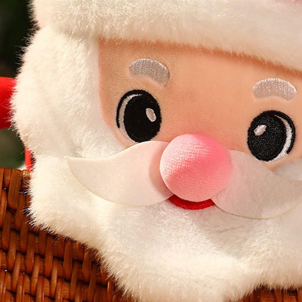 Lovely Christmas Stuffed Plush Toys Christmas Decoration 3D Stuffed Animals Elk Toy  Toddler