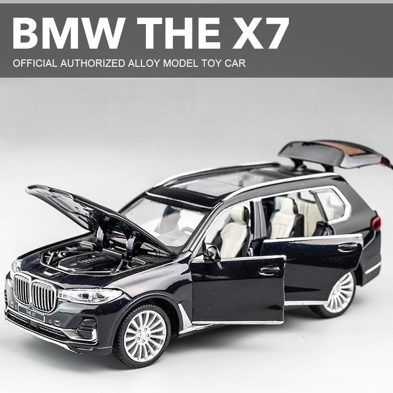 1:32 BMW X7 SUV Alloy Model Car Toy Diecasts Casting Pull Back Sound and Light Car Toys For Children