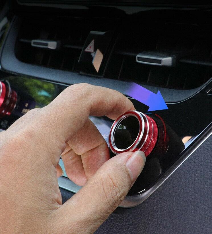 2 шт. автомобильный кондиционер климат-контроль ручка отделка кнопка крышка для Toyota Corolla 2019 2020 2021 автомобильные аксессуары автомобильный кондиционер ручки управления кольцо