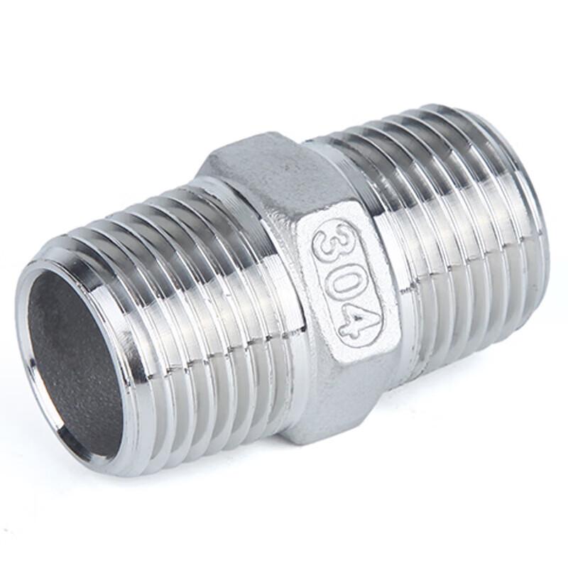 304 Stainless Steel Hex Male Thread Straight Connector