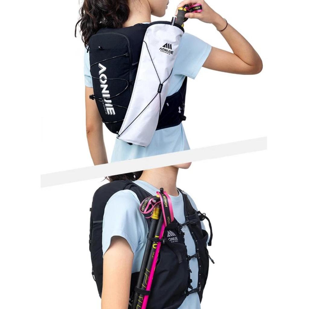 AONIJIE Trail Running Backpack, Hiking Hydration Pack, Lightweight Marathon Backpack, Black, Size L
