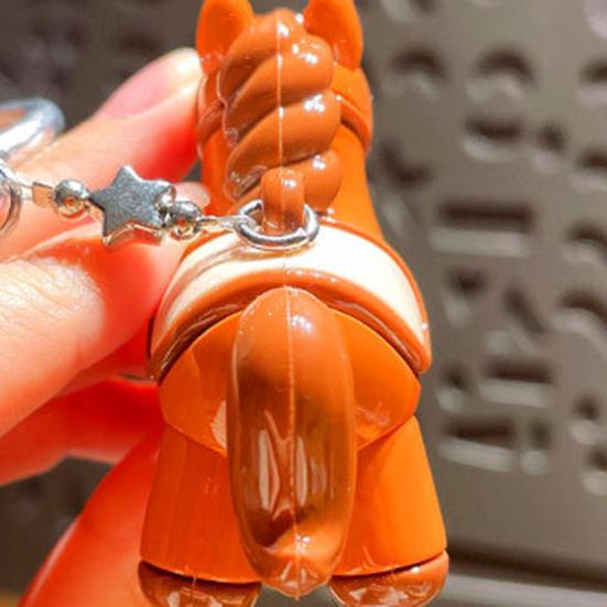 Брелок Подвеска Плюшевый Шарик Декор Шарм Лошади Декоративная Подвеска для Сумки Год Лошади Удача