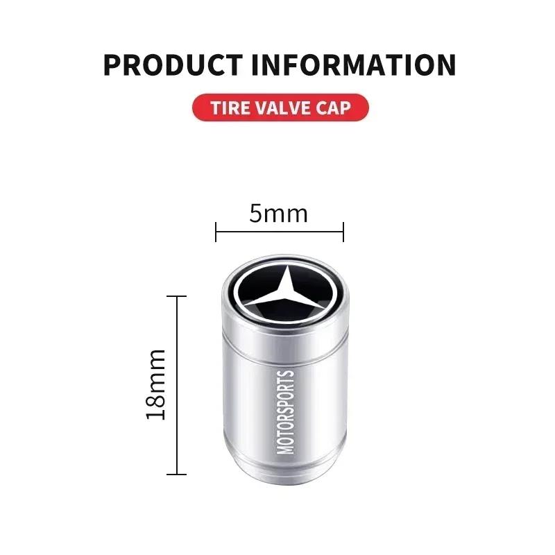 AABGZ1 For AMG Car For Mercedes Benz AMG 4pcs Creative New Anti Theft Valve Tire Cap Sport For Mercedes Benz W212 W213 W205 W177 W247 W