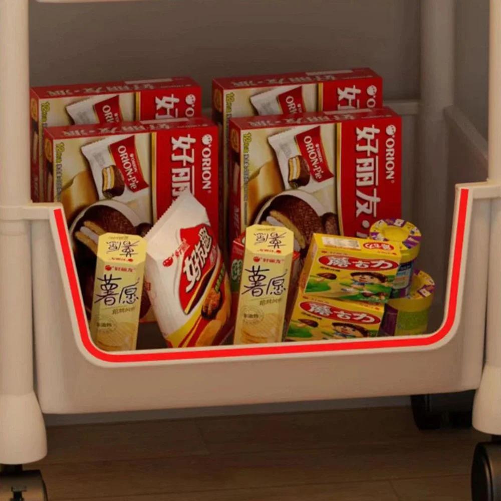 Передвижная книжная полка на колесиках, собранная стойка для хранения игрушек, большая вместимость, угловая стойка для хранения книг, многослойный простой шкаф-витрина