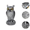 Statue Owl Decoy Bird Deterrent Outdoor Collectible Figurine Sculpture for Office Patio