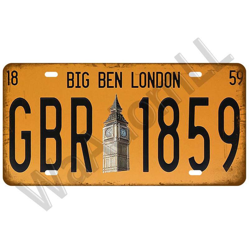 Городской штат Винтаж жестяная вывеска жесть пластина ретро металлический знак плакат для бара паба клуба мужская пещера гараж настенное украшение арт декор