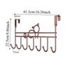 Space Saving Door Storage Hook Punch-Free Door Hanger Rack Traceless Organizer Rack  Home Use