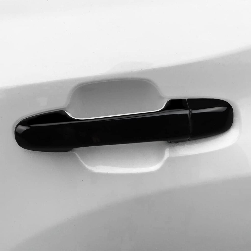MARCHFA (Subaru Forester sk, Subaru XV, Subaru Impreza) Exterior Door Handle Cover Trim (Piano Black with 2 Sensor Holes)