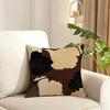Ginkgo Leaves Printed Cushion Cover Reversible Plush Pillow Cover Soft Fluffy  Home Decor for Sofa Bedroom