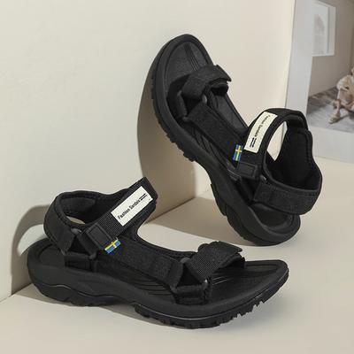 Женские модные сандалии 2025 Новые летние уличные пляжные сандалии Нескользящие с открытым носком на платформе Повседневная женская обувь Sandalias Mujer