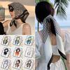 Fashion 70*70cm Hair Scarf Bohemia Style Sun Protection Silk Scarf Female Foulard Smooth Bandana Hairbands Women