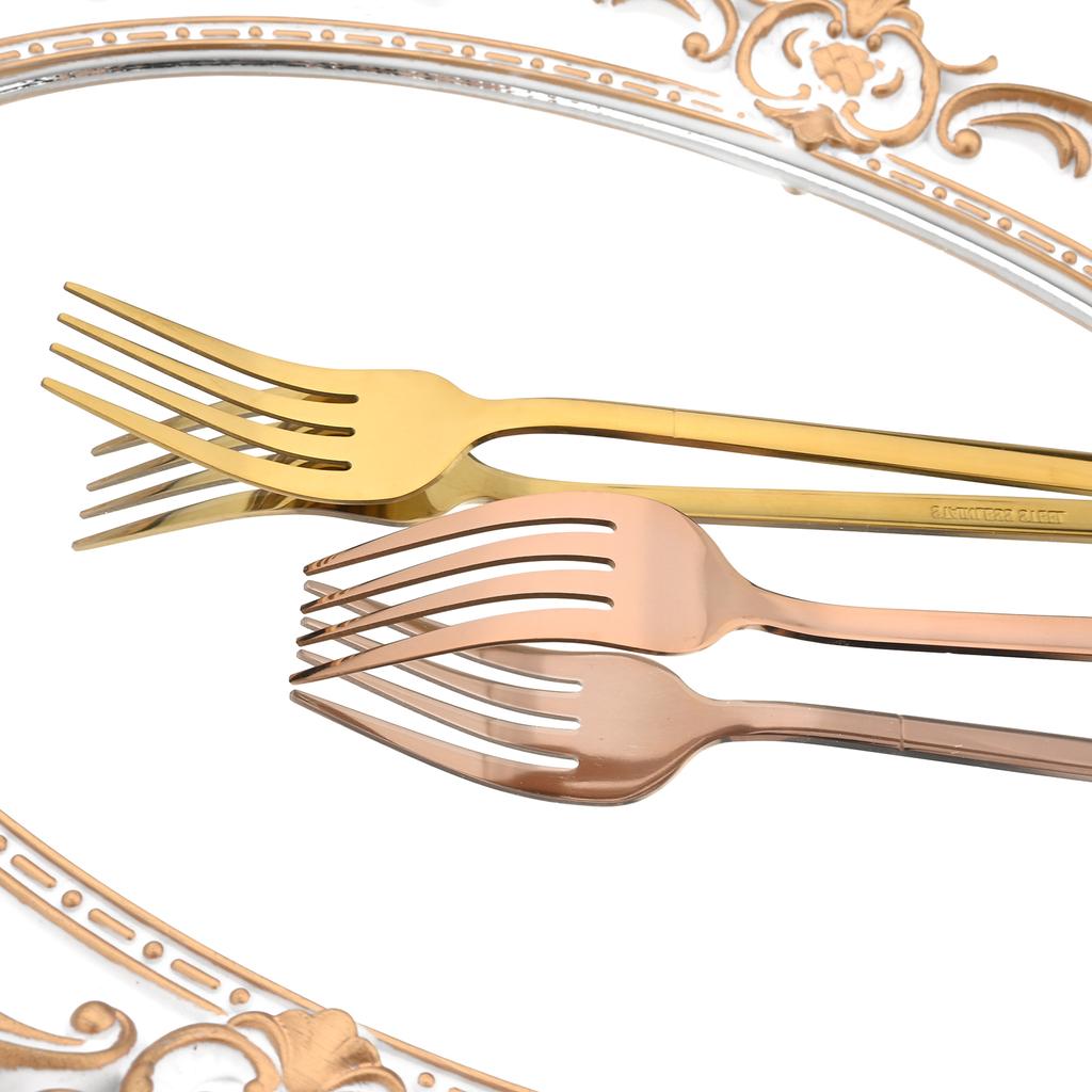 Jankng 16 шт. черные столовые приборы с золотой строчкой, набор посуды из нержавеющей стали, кухонный домашний набор столовых приборов в западном стиле, нож, вилка, ложки, набор посуды