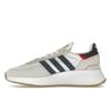 Adidas Retropy F2 White Dark Blue Unisex Sneakers Cream Cloud-White Off-White GW9354