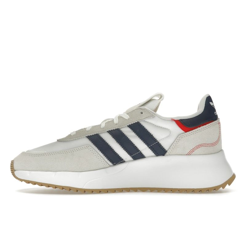 Adidas Retropy F2 White Dark Blue Unisex Sneakers Cream Cloud-White Off-White GW9354