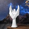 Creative White Resin Angel of Redemption Statue, Table Decoration, Hand Carved Angel Sculpture For Garden Home Decoration