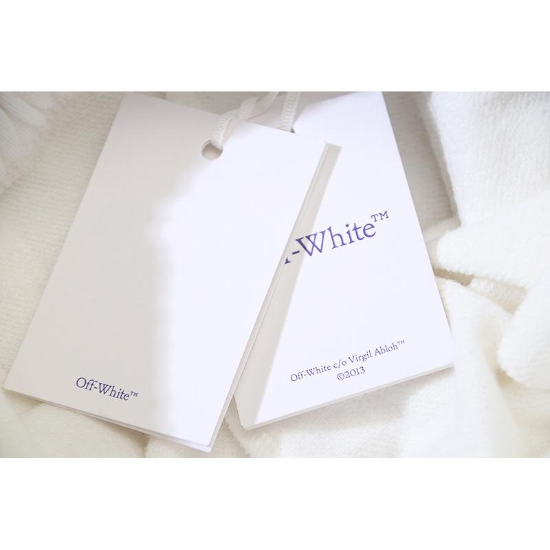1019 Off-White 2026 Spring/Summer New OW Tape Slant Stripe Pattern Printed Men's and Women's Casual Loose Shorts