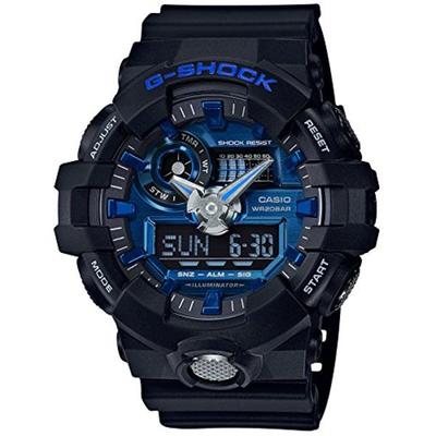 Мужские часы G-SHOCK GA-710-1A2JF, черные и синие, НОВИНКА из Японии