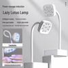 Перезаряжаемая лампа для ногтей Lotus - Быстрая сушка, Без черных рук, Индукционная сушка с гелем для ногтей и светотерапия дрелью.
