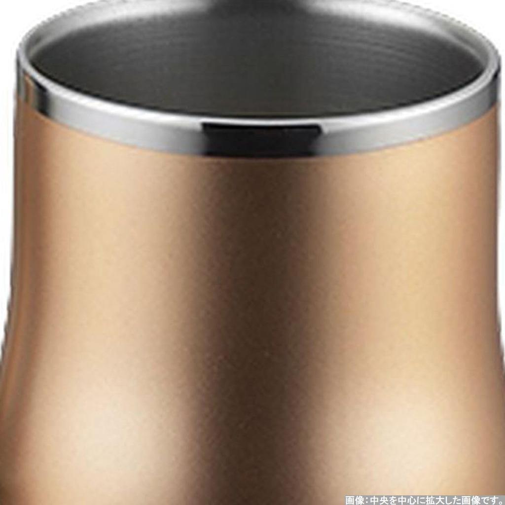 Stainless Double Deluxe Free Champagne Gold and Champagne Made in Japan J-kitchens-SimpleBag Tumblers, 18/8 Steel, Walled, Cup, Pair, Silver, 230ml,