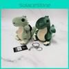 Green Sweet Dinosaur Plush Keychain Adorable Soft Stuffed Toy For All Ages