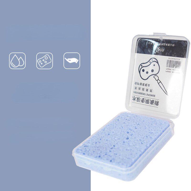 1 шт. губка для акварельной живописи в упаковке, увлажняющий специальный водный мел, сильная водопоглощающая губка, инструмент, художественные принадлежности