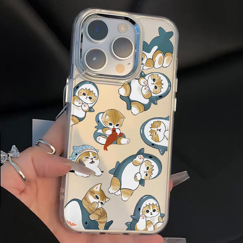 Новый милый чехол для телефона с котиками M-mofusands для Samsung Galaxy S25 S24 S23 S22 S21 S20 Note20 FE Ultra Edge Plus 4G 5G Прозрачная крышка