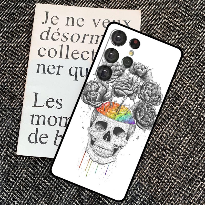 Чехол-бампер с рисунком 'Анатомия Мозга' для Samsung Galaxy S25 Ultra S20 S21 S22 S23 S24 Ultra S9 S10 Plus S24 FE Задняя крышка