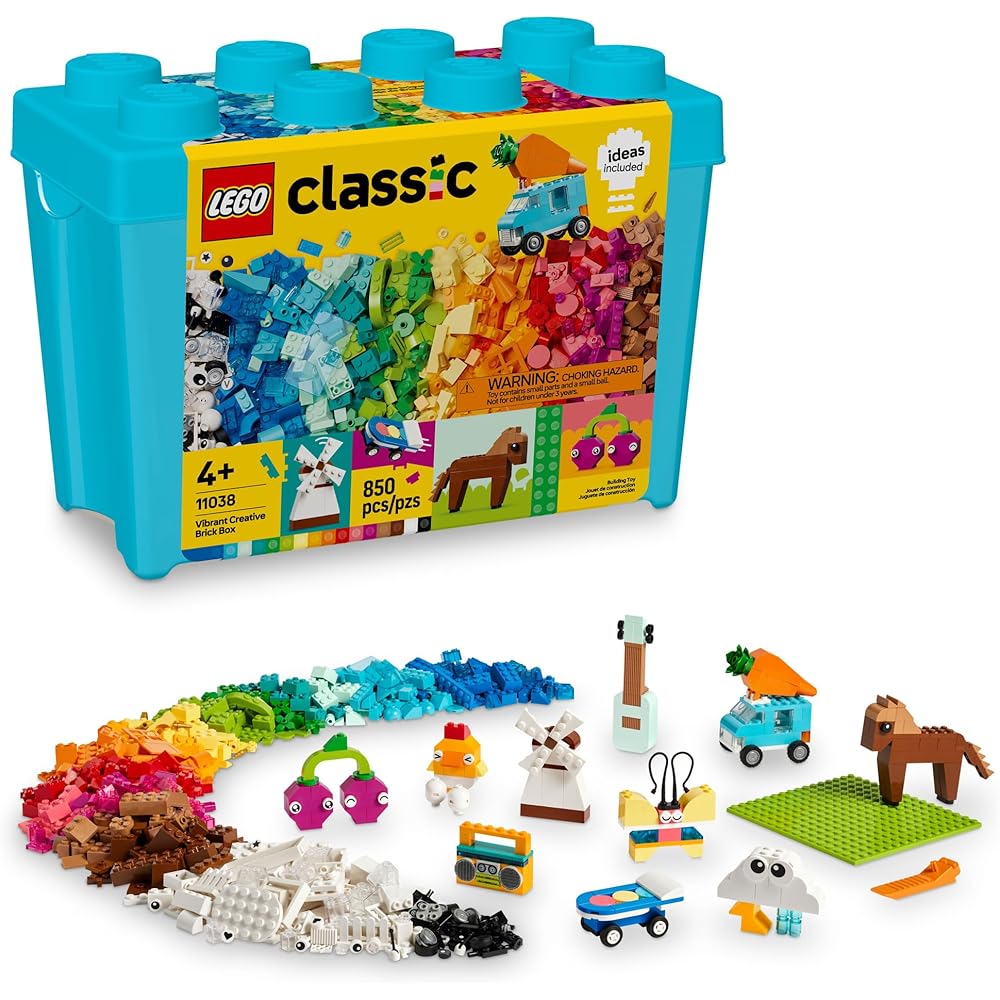 LEGO Classic Creative Brick Box Vibrant Building Blocks Educational Toy for Boys and Girls Ages 4 and Up
