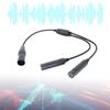 Aviation Headset Adapter Cable GAs Male To XLRs Double Female Connectors Connect GA Headset To Airbus Intercoms System