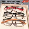 3pcs Ultra Light Sports Presbyopic Glasses, Myopia Glasses, Anti Blue Light Glasses, TR Lens Legs