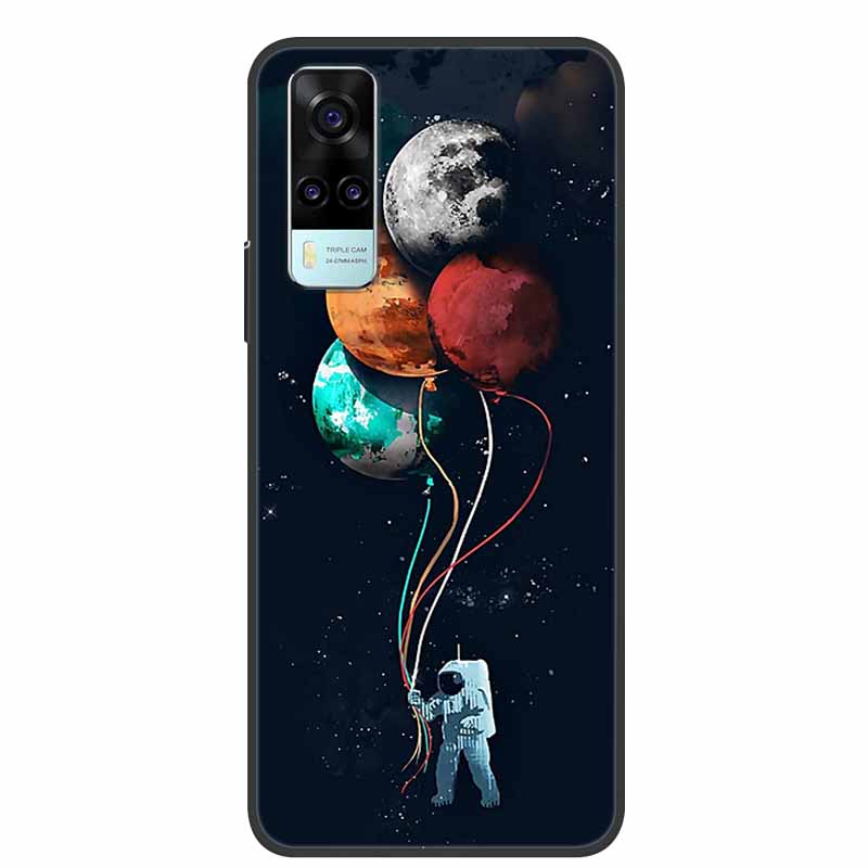 Чехол для vivo Y31 2021 Ударопрочный Мягкий силикон ТПУ Задняя крышка Для Vivo Y53S 4G Y31 2021 Y 31 Чехол V2036 Чехол для телефона Милый мультяшный