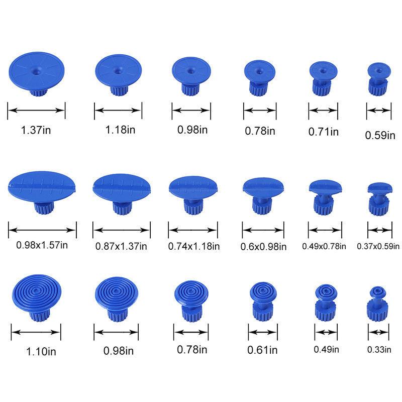 Auto Repair Tool Car  Repair Dent Puller Kit 2 In 1 Slide Hammer Reverse Hammer Glue Tabs Suction Cups T-rod Puller