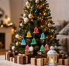 Christmas Bell Glass Material Christmas Decoration Gift Christmas Tree Ornament